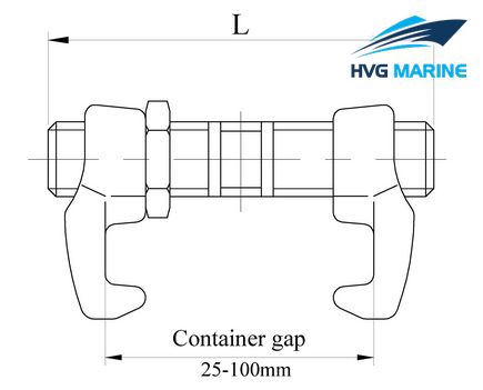 CONTAINER-SECURING FITTING 0090