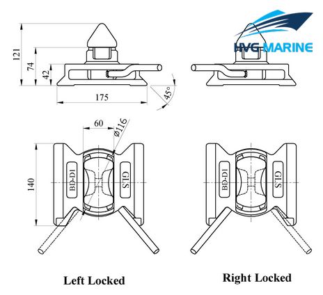 CONTAINER-SECURING FITTING 0097