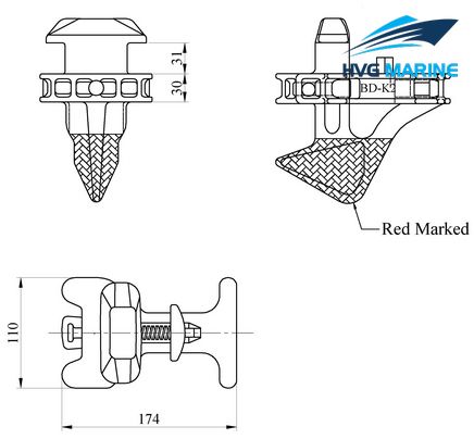 CONTAINER-SECURING FITTING 0098